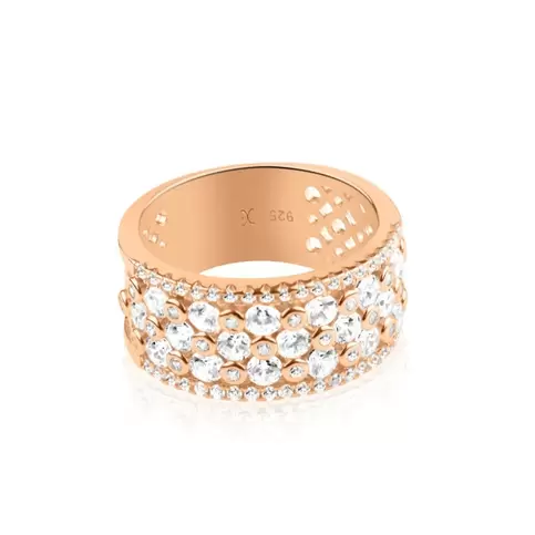 Bague Excellence Argent 925 R.Gold