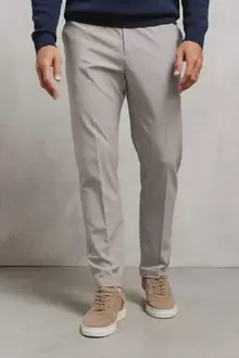 Pantalon tapered taille élastiquée