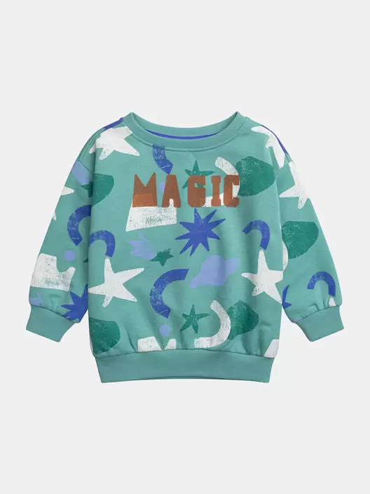 Sweat vert imprimé pour garçon