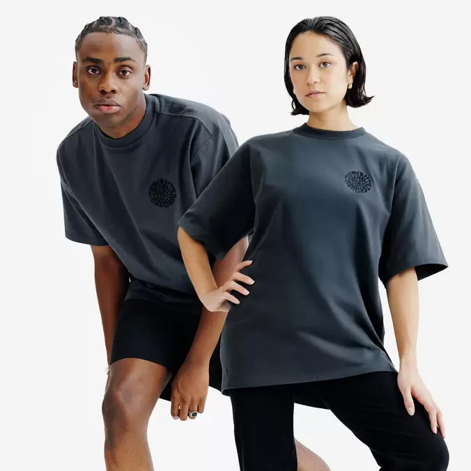 T-shirt graphique mixte, Elementals, gris