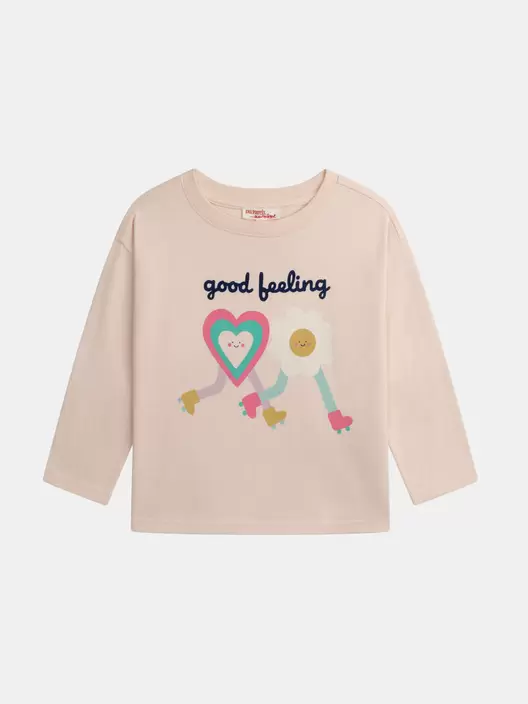 T-shirt à manches longues good feeling pour fille