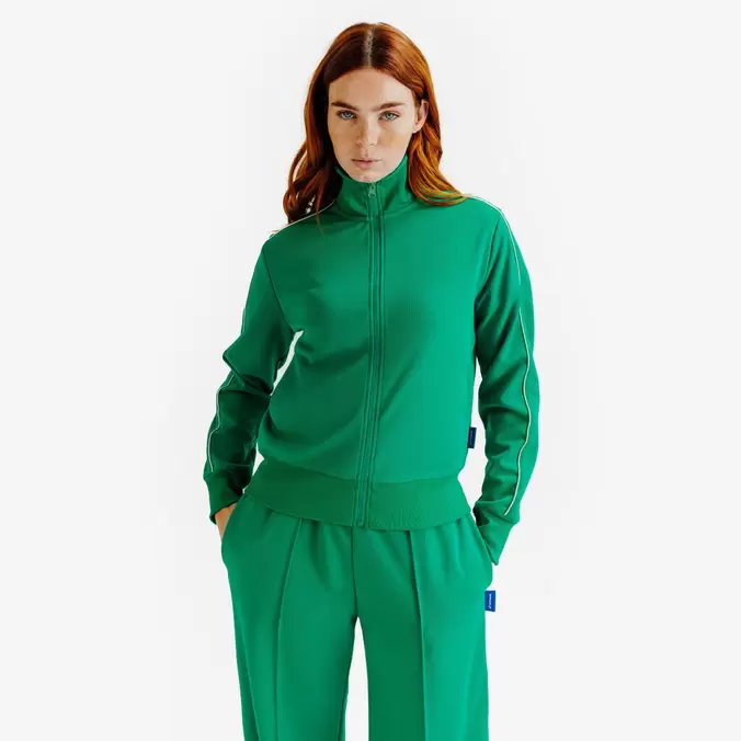 Veste de survêtement femme, Heritage, vert