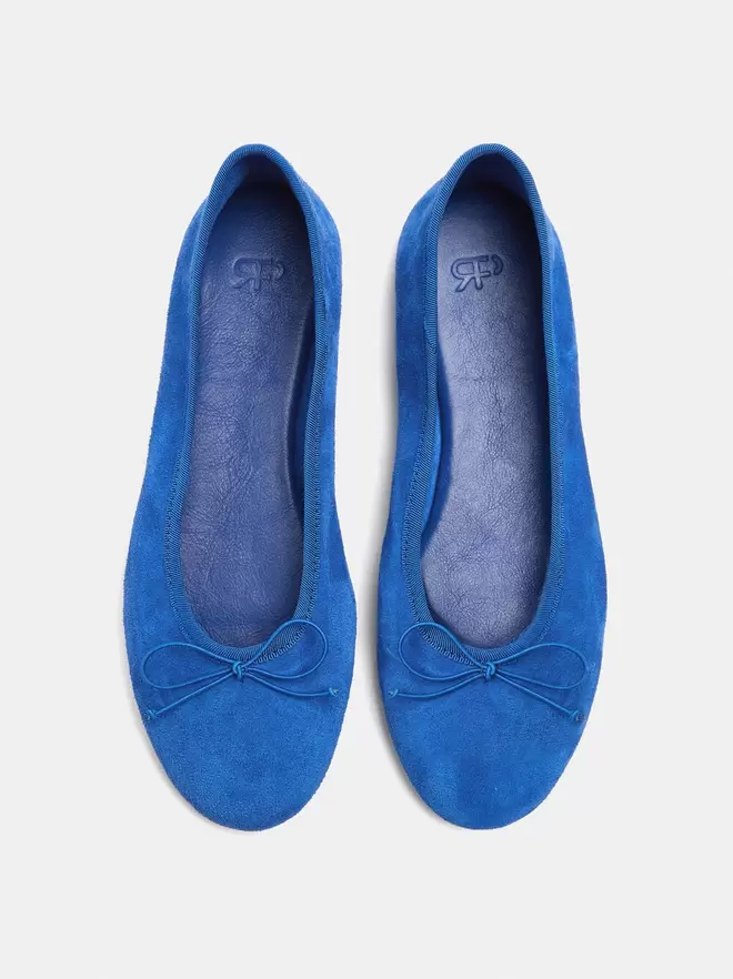 Ballerines en cuir avec nœud
