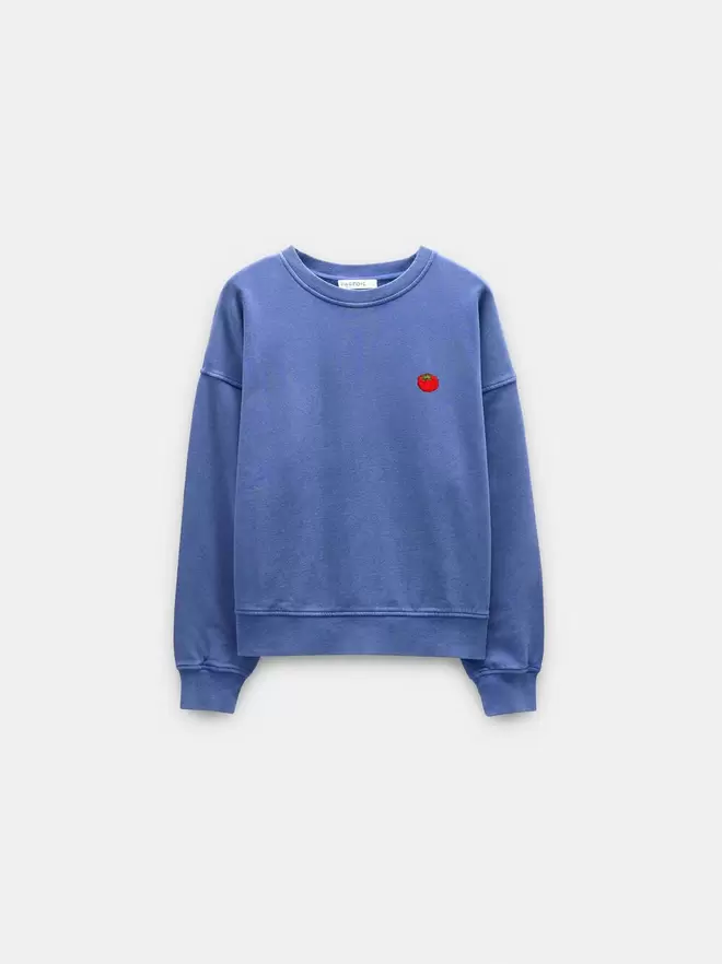 Sweat-shirt uni avec 100% coton