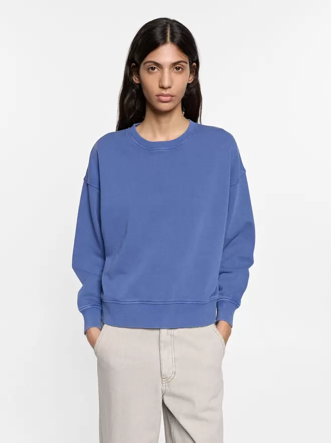 Sweat-shirt uni avec 100% coton