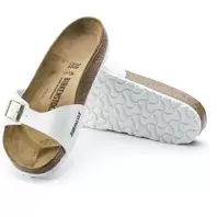 Birkenstock مدريد بيركو فلور بطلاء أبيض (N)