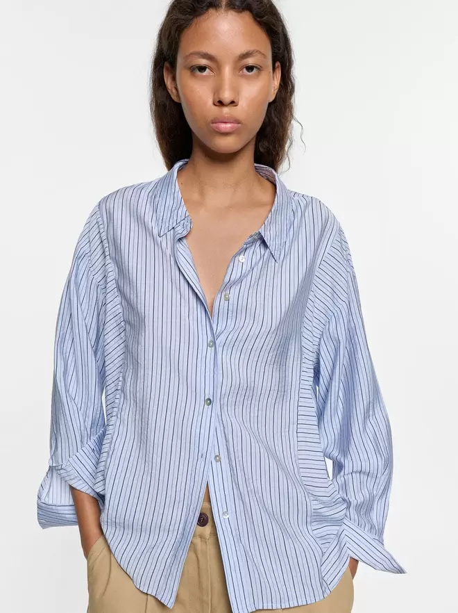 Chemise fluide à rayures