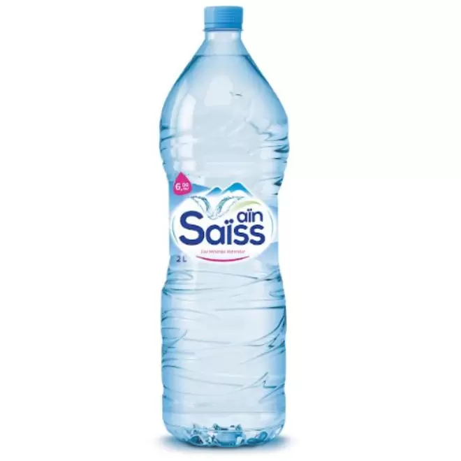 EAU MINERALE PLATE AIN SAISS PET 2L