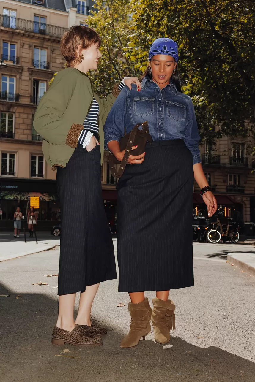 Robe-salopette en jean Femme