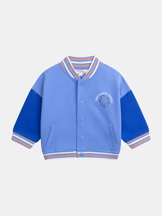 Gilet style Teddy bleu pour bébé garçon