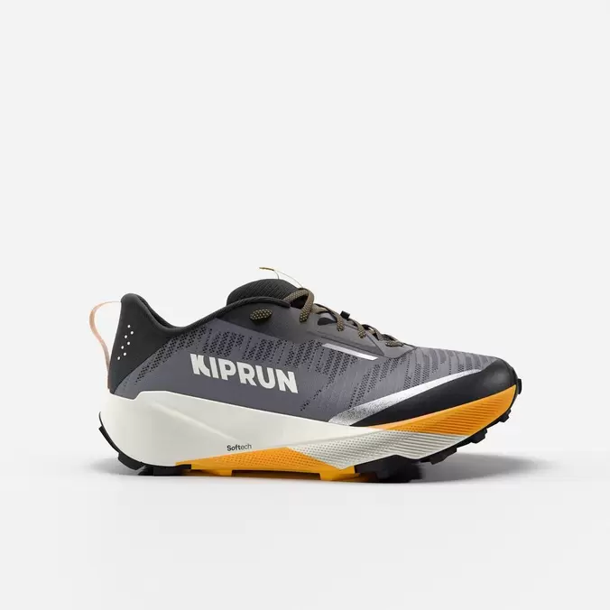 Chaussures de running trail homme, Kiprun Kipsummit, gris orange