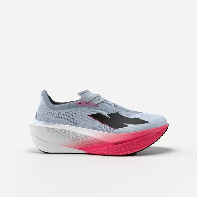 Chaussures de running route homme, Kiprun Kipstorm Tempo bleu rose
