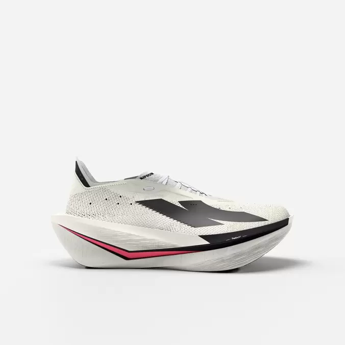Chaussures de running à plaque carbone homme, Kiprun Kipstorm Elite blanc rose