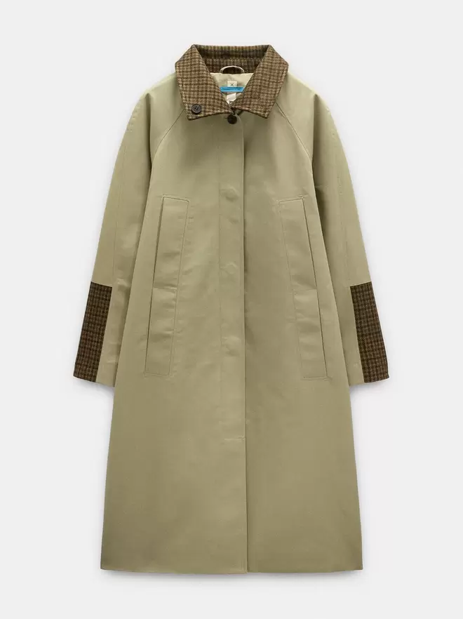 Trench avec détails carrés