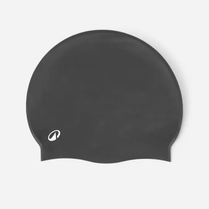 Bonnet de bain silicone - noir