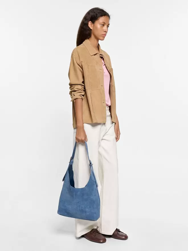 Sac à épaule en cuir lisse