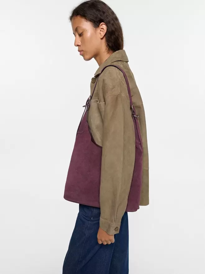 Sac à épaule en cuir lisse