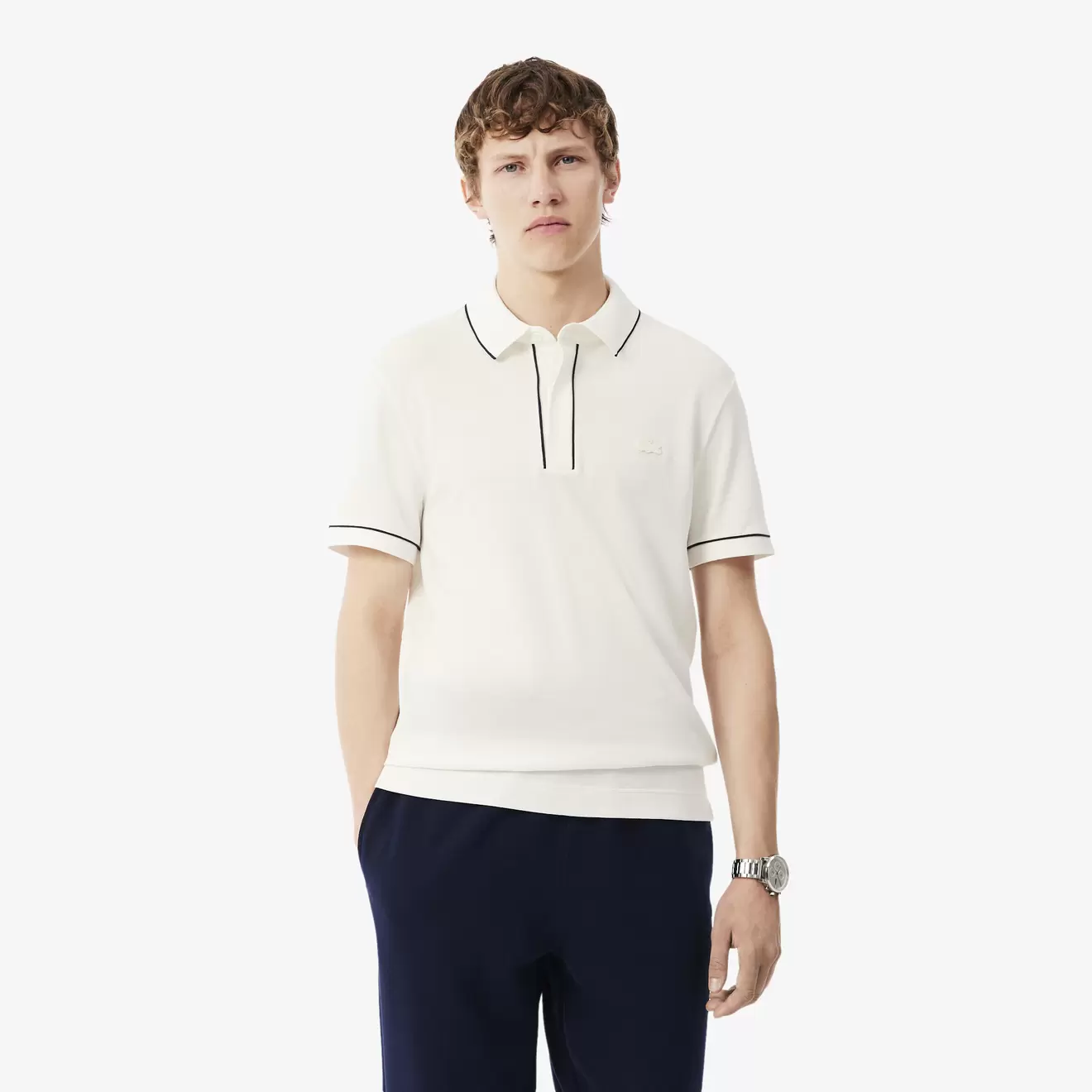 Polo Paris regular fit en Piqué stretch