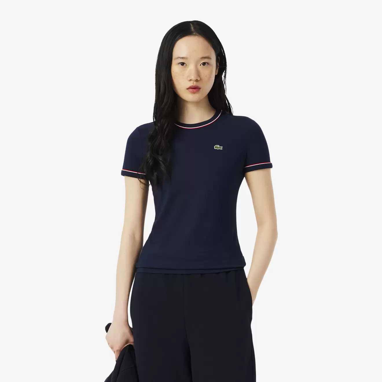 T-shirt jersey liserés contrastants