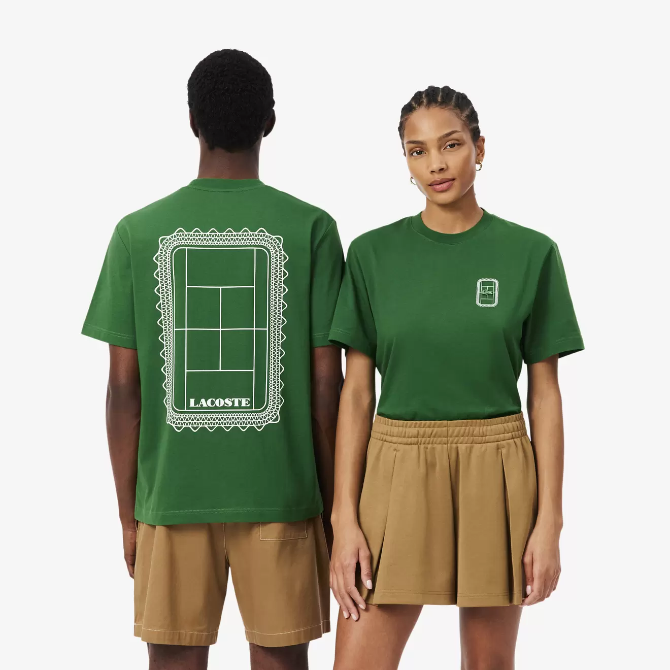T-shirt jersey coton imprimé tennis