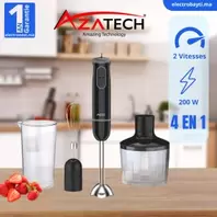 AZATECH خلاط غمر - 4 في 1 - 700 واط - سرعتان