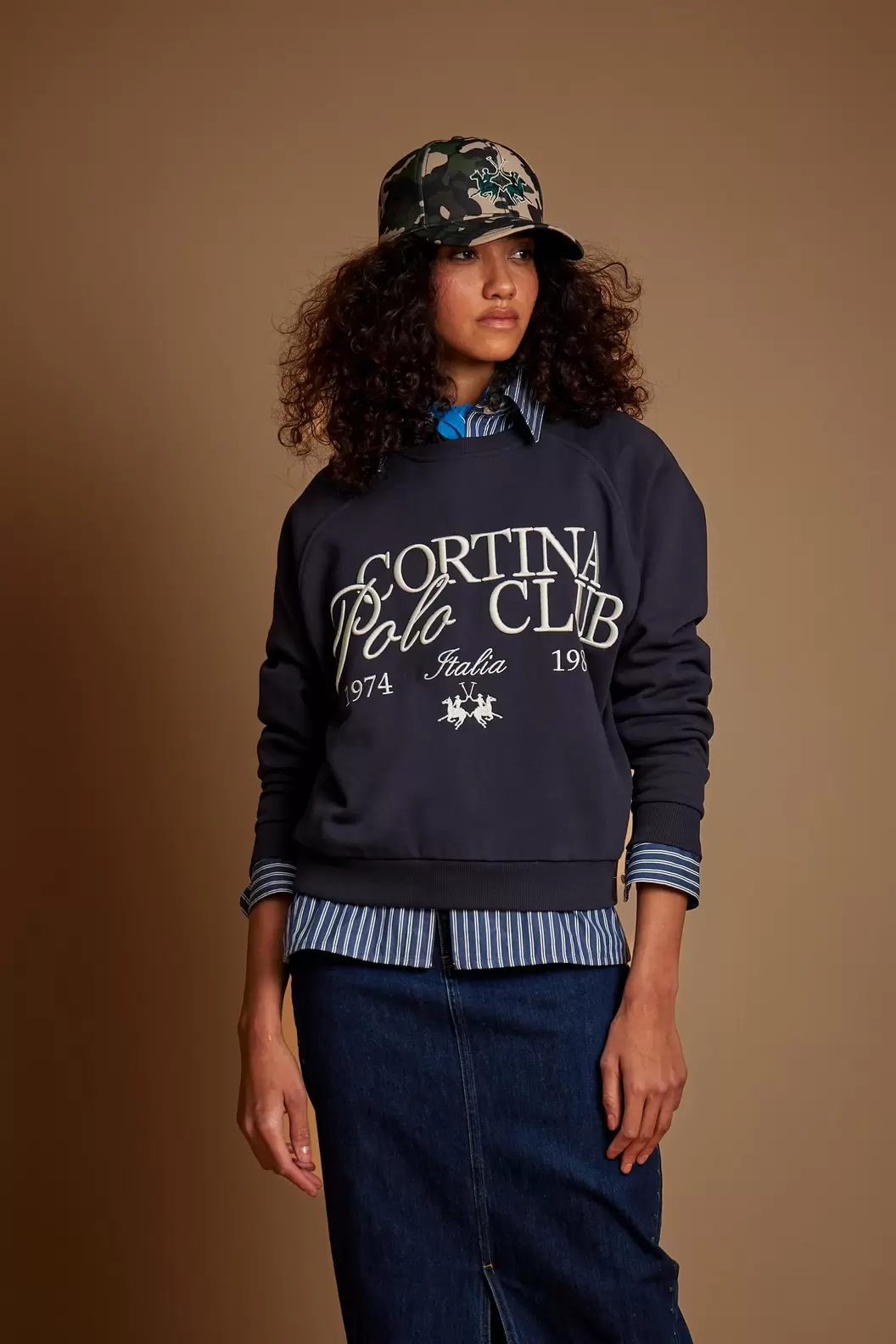 Women's crew neck sweatshirt Cortina - Demetra