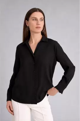 Chemise à manches longues Coupe régulière