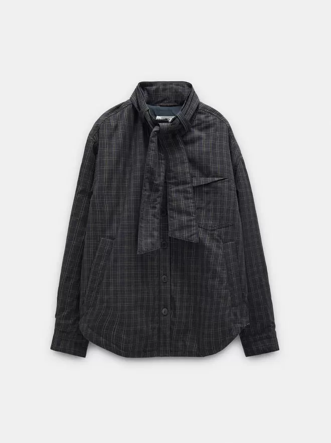 Veste à carreaux 100 % en coton