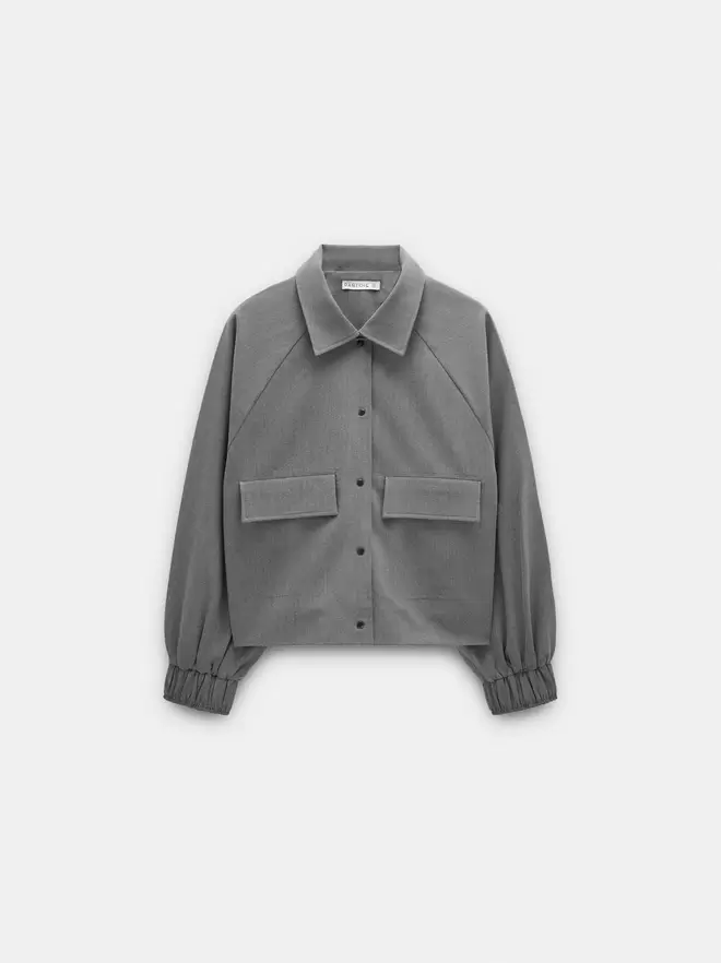 Manteau avec poches plaquées
