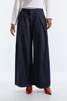 Jeans super wide leg pliegues
