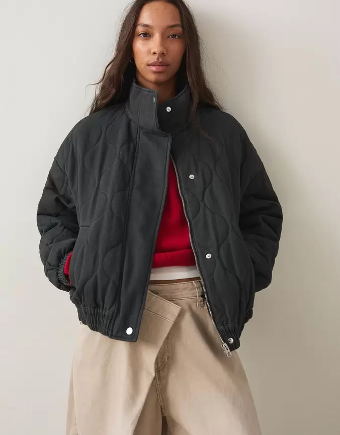 Blouson effet délavé