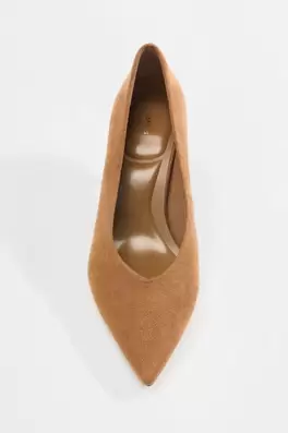 Zapato tacón efecto ante