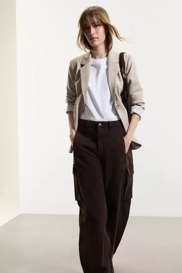 Blazer puño rayas