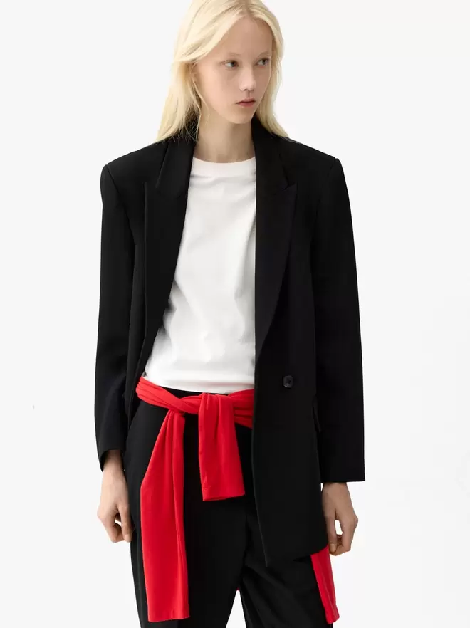 Blazer oversize croisé