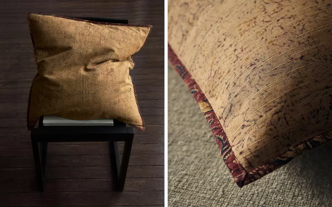 HOUSSE DE COUSSIN BLOCK PRINT