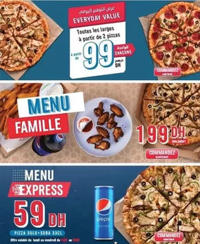 Catalogue Domino's Pizza à Rabat | Offre  | 2025-09-09T00:00:00.000Z - 2025-10-15T00:00:00.000Z