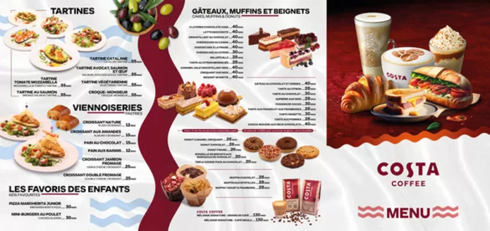 Catalogue Costa Coffee à Casablanca | menu | 2026-03-24T00:00:00.000Z - 2026-04-30T00:00:00.000Z