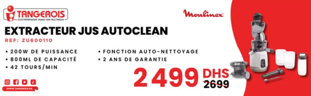 Catalogue Tangerois à Rabat | Meilleures offres et réductions | 2026-06-10T00:00:00.000Z - 2026-06-24T00:00:00.000Z