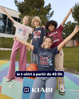 Catalogue Kiabi à Gueznaia | Économisez maintenant avec nos offres | 2026-08-20T00:00:00.000Z - 2026-09-03T00:00:00.000Z