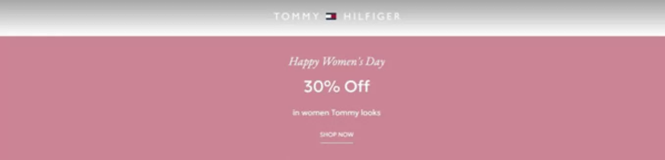 Каталог на Tommy Hilfiger в Варна | Happy Women's Day 30% Off | 2026-03-06T00:00:00.000Z - 2026-03-08T00:00:00.000Z