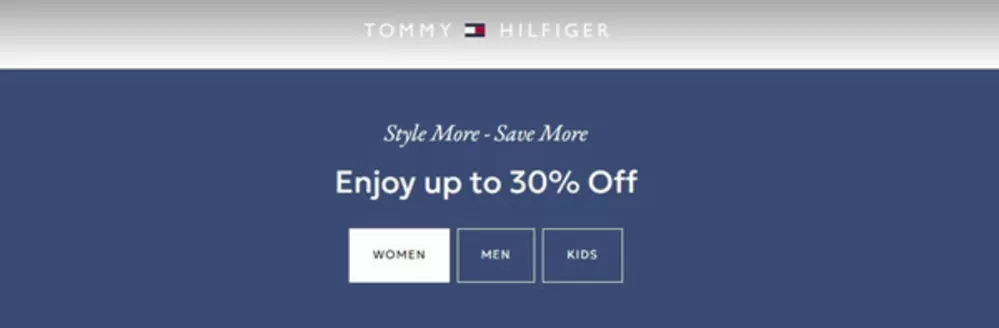 Каталог на Tommy Hilfiger | Style More - Save More | 2026-04-30T00:00:00.000Z - 2026-05-03T00:00:00.000Z