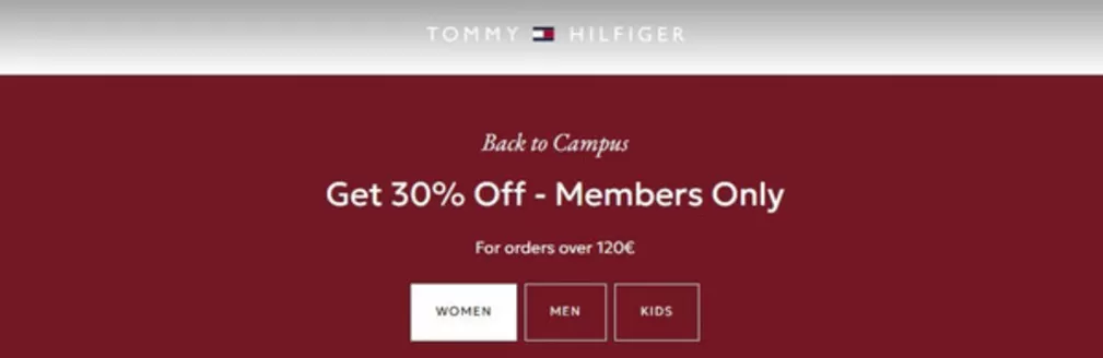Каталог на Tommy Hilfiger | Back to Campus | 2026-09-15T00:00:00.000Z - 2026-09-20T00:00:00.000Z