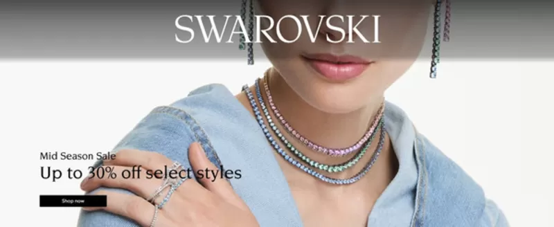 Каталог на Swarovski | Mid Season Sale Up to 30% off | 2026-09-23T00:00:00.000Z - 2026-10-06T00:00:00.000Z