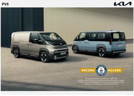 Каталог на KIA | Kia PV5 | 2026-01-21T00:00:00.000Z - 2026-07-31T00:00:00.000Z