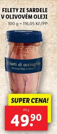 Super - FILETY ZE SARDELE V OLIVOVÉM OLEJI