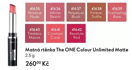 Red - The ONE Colour Unlimited Matte