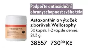 Astaxanthin a výtažek z borůvek