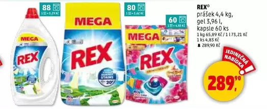 prášek 4,4 kg, gel 3,961, kapsle 60 ks