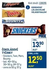 ČOKOLÁDOVÉ TYČINKY