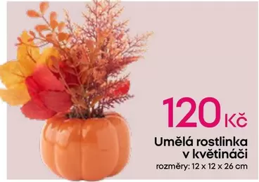 Umělá rostlinka v květináči